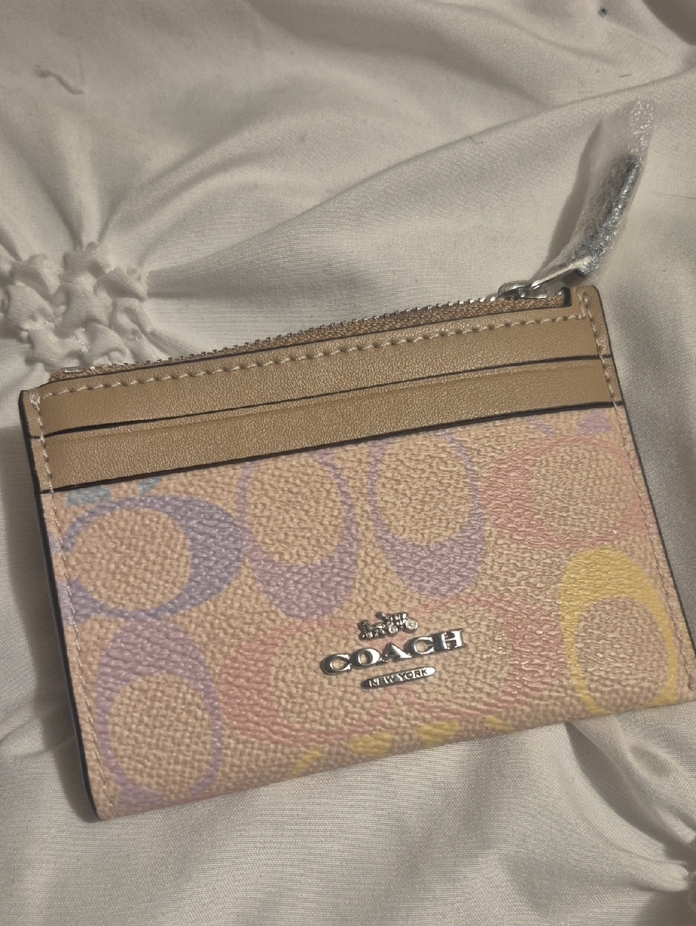 Coach Pastel Rainbow Multi Signature Wallet - Picture 6 of 9